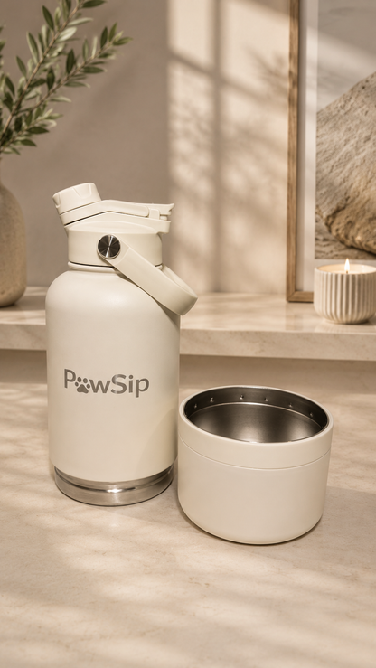 Black PawSip Hydration Bottle